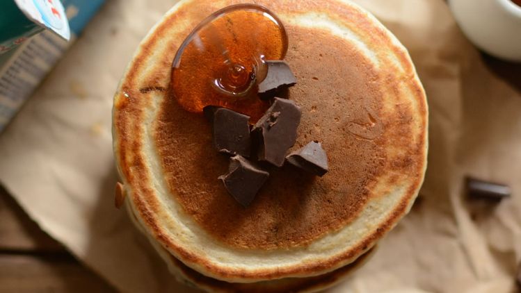 panquecas-con-syrup-de-chocolate-casero